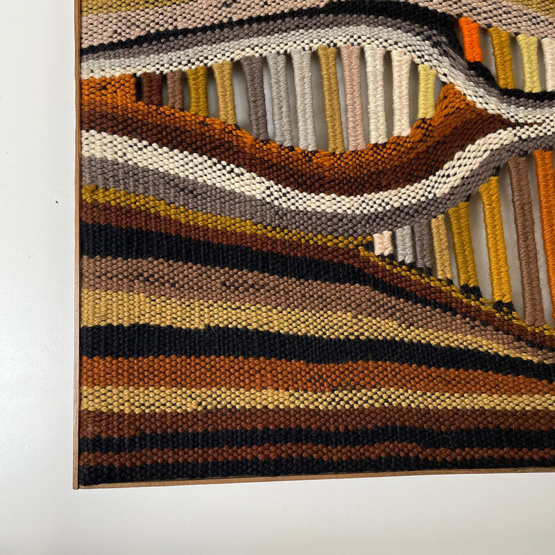 Tappeto da parete in lana vintage di K.H. Kaeppel per Tisca Tapestry, Germania anni '70