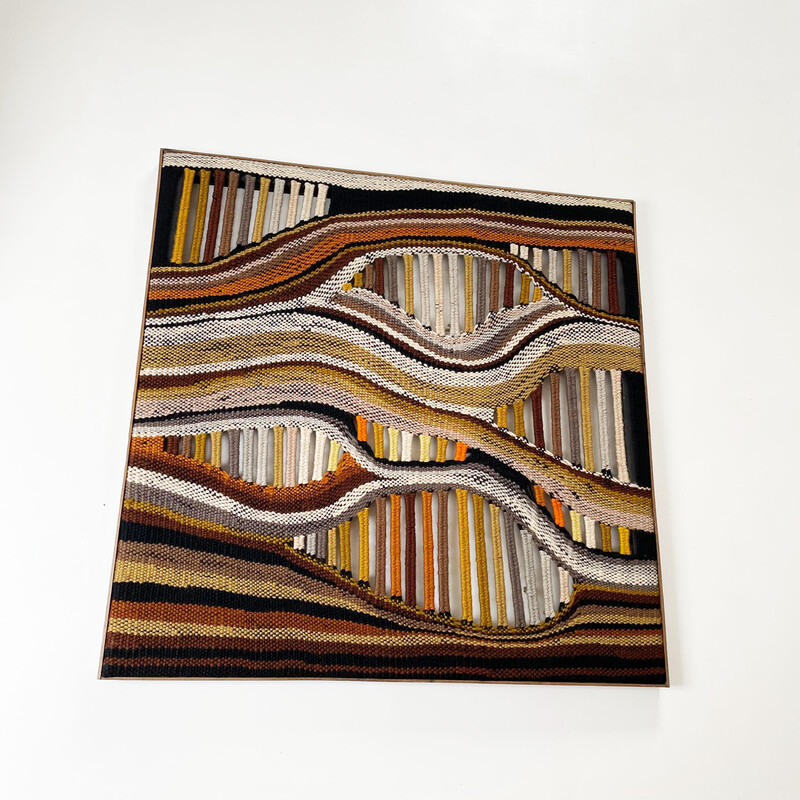 Vintage wool wall rug by K.H. Kaeppel for Tisca Tapestry, Germany 1970s