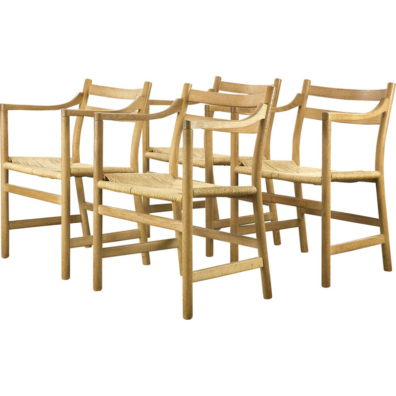 Hans J. Wegner CH46 dining chair for Carl Hansen & Son set of 4 - 1950s