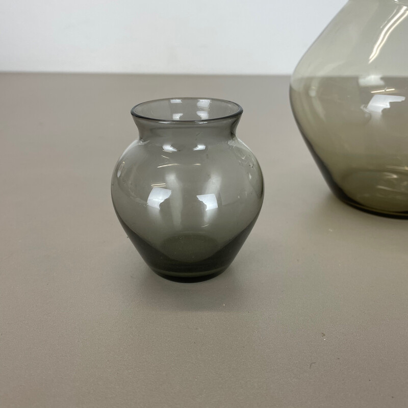 Set of 3 vintage turmaline vases by Wilhelm Wagenfeld for Wmf, Germany 1960s