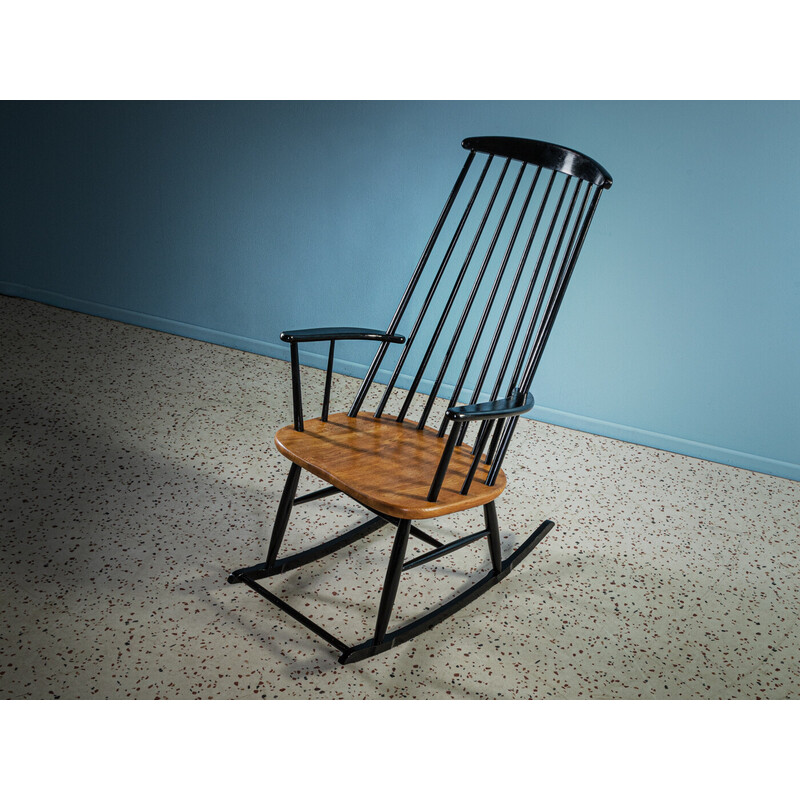 Vintage houten schommelstoel, 1950