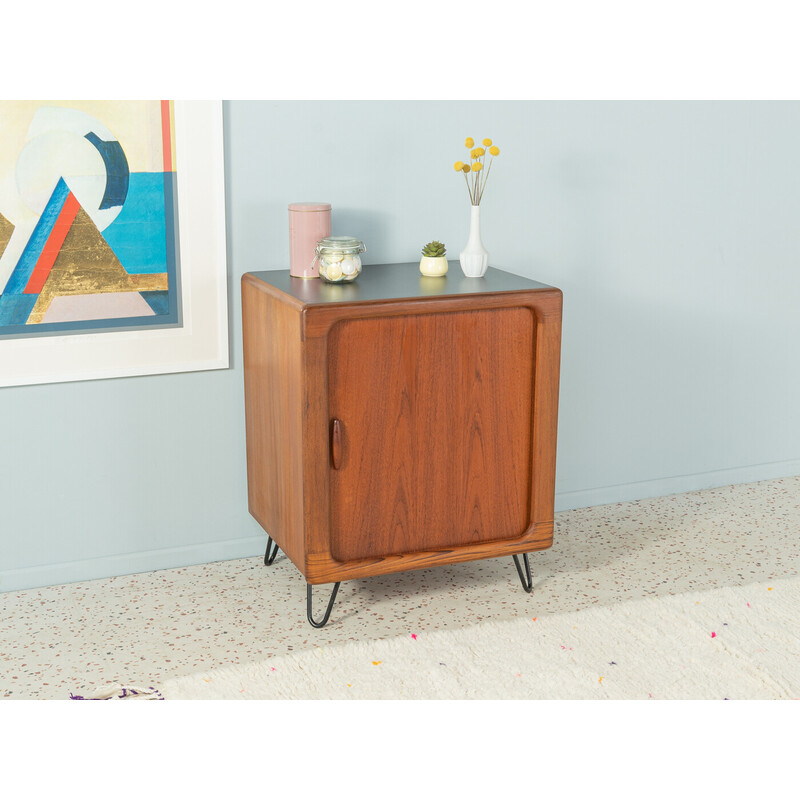 Vintage teak dresser with one sliding door by Dyrlund, Denmark 1960s