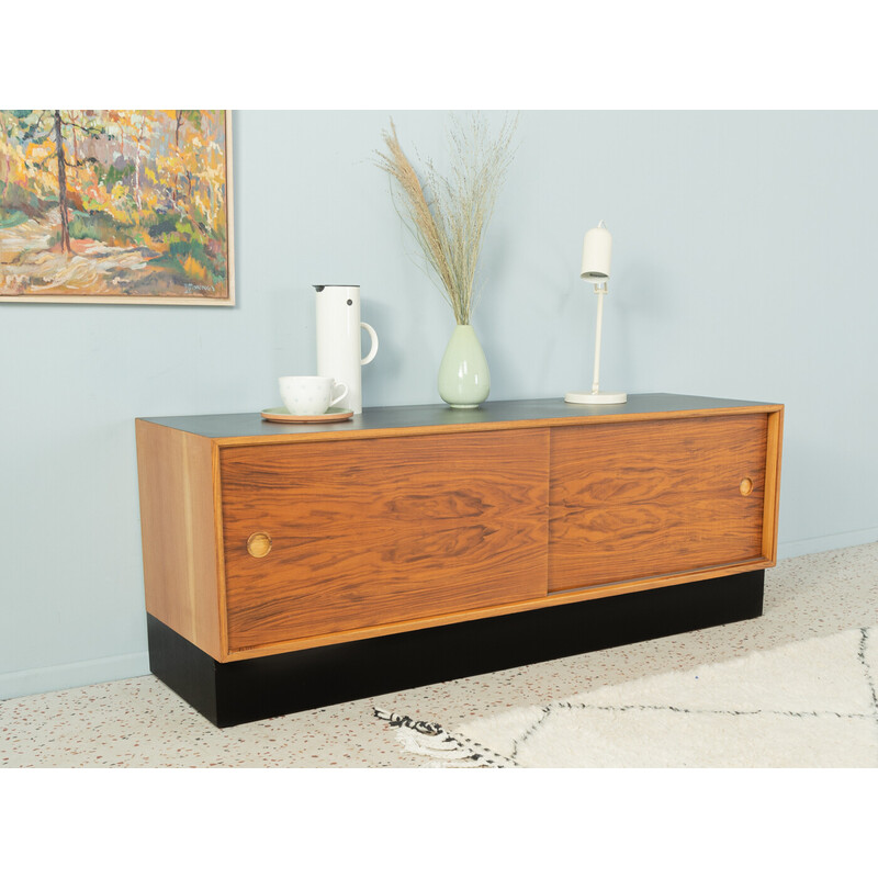 Vintage walnut veneer and formica sideboard by Lothar Wegner, 1960s