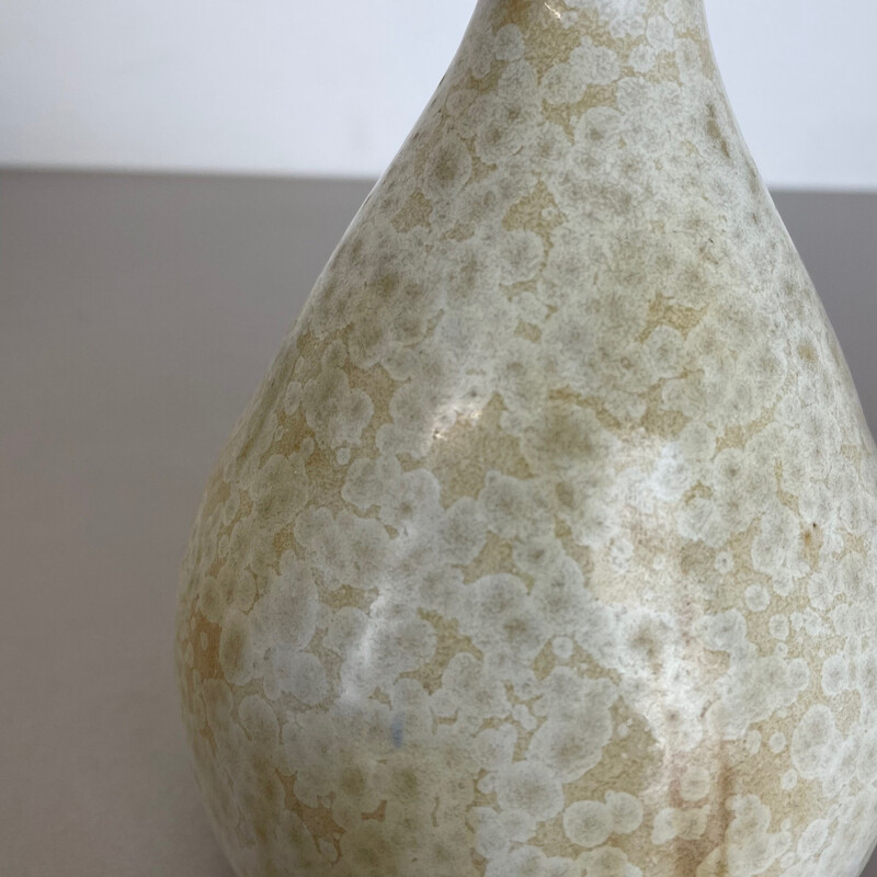 Vintage abstract ceramic pottery vase by Gerhard Liebenthron, Germany 1970s