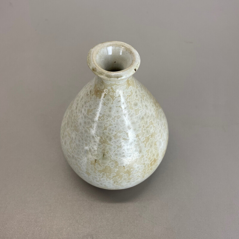 Vintage abstract ceramic pottery vase by Gerhard Liebenthron, Germany 1970s