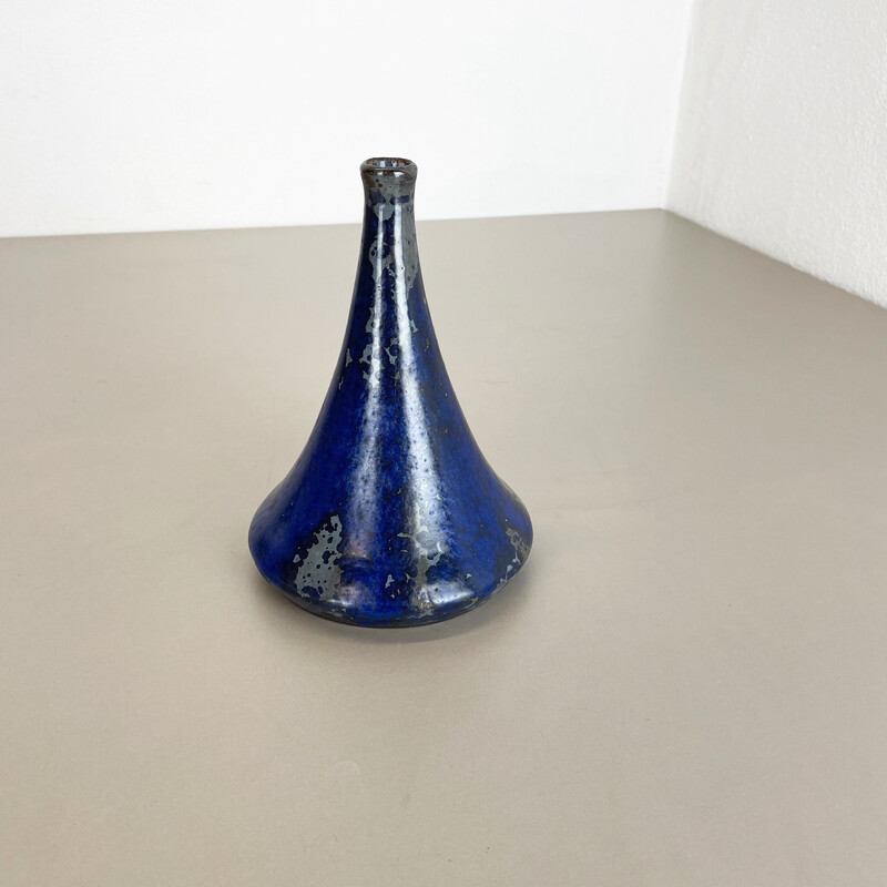 Vaso astratto vintage in ceramica di Gerhard Liebenthron, Germania 1960