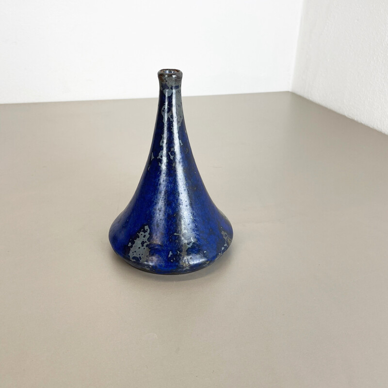 Vintage abstract ceramic pottery vase by Gerhard Liebenthron, Germany 1960s