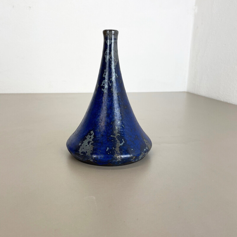 Vintage abstract ceramic pottery vase by Gerhard Liebenthron, Germany 1960s