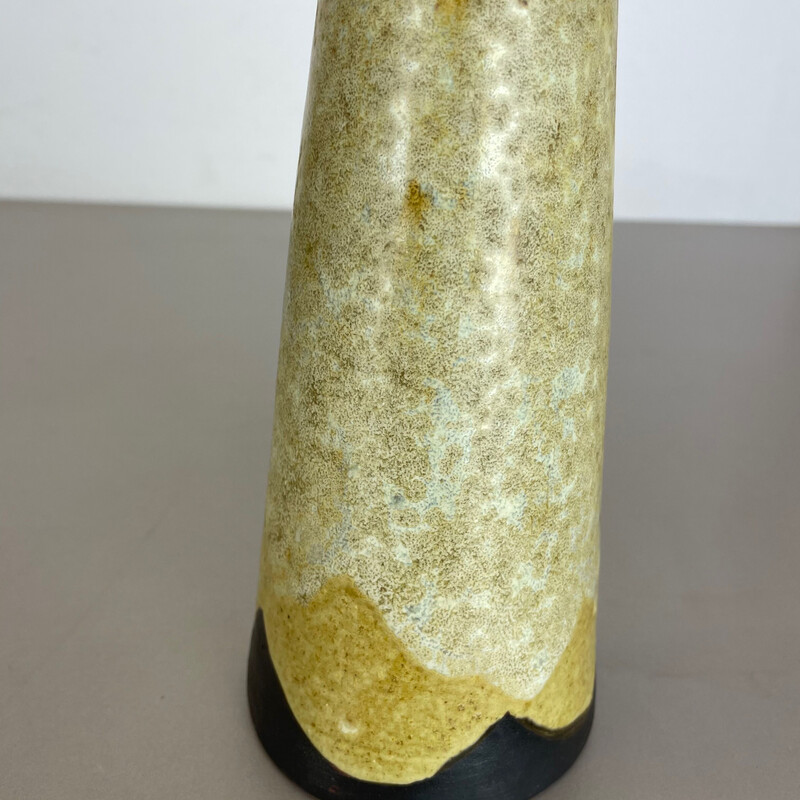 Vintage abstract ceramic pottery vase by Gerhard Liebenthron, Germany 1960s