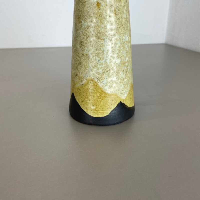 Vase abstrait vintage en céramique de Gerhard Liebenthron, Allemagne 1960