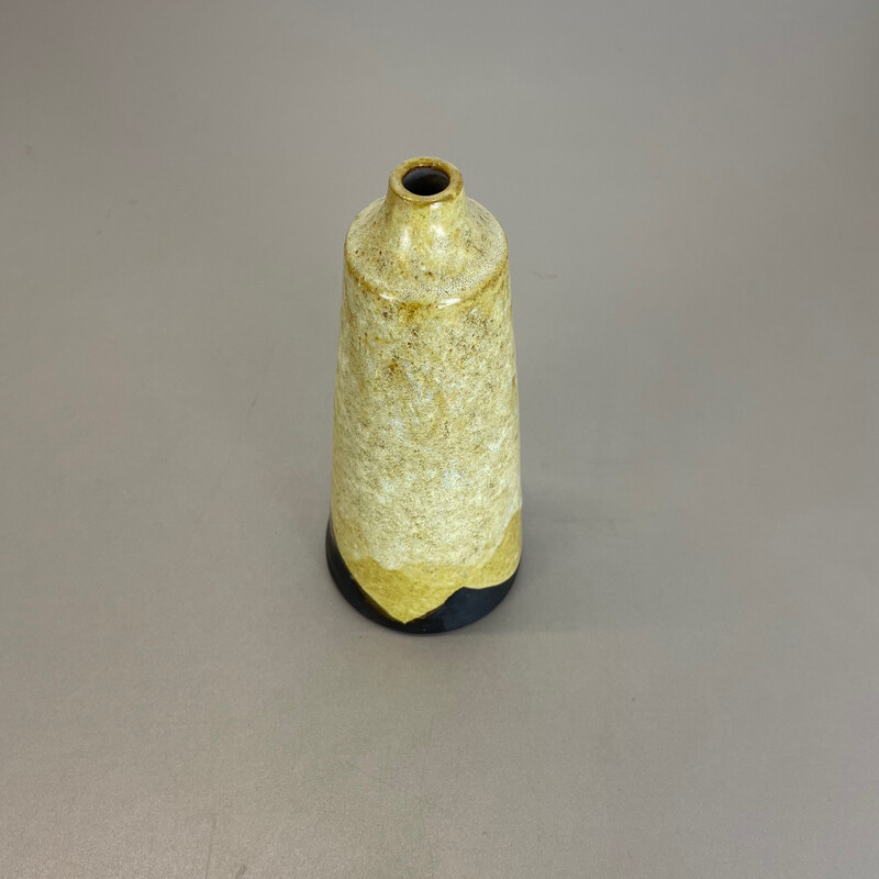 Vintage abstract ceramic pottery vase by Gerhard Liebenthron, Germany 1960s