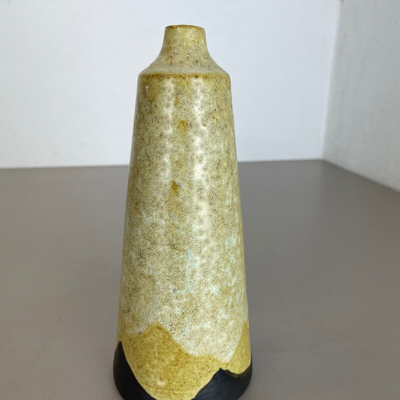 Vintage abstract ceramic pottery vase by Gerhard Liebenthron, Germany 1960s