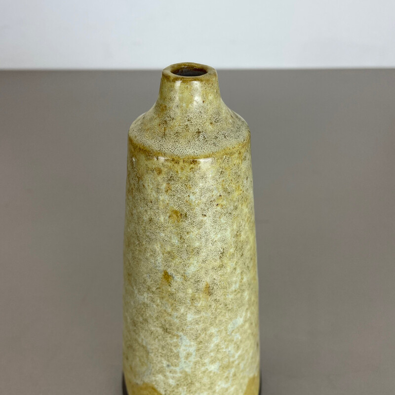 Vintage abstract ceramic pottery vase by Gerhard Liebenthron, Germany 1960s