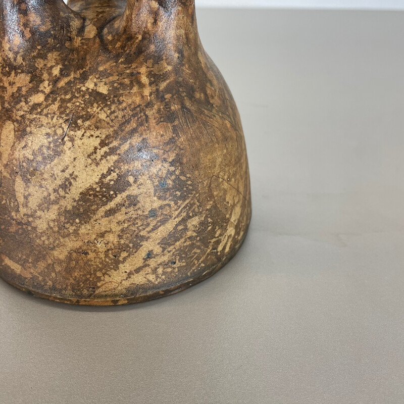 Vintage vaso de cerâmica abstracto por Gerhard Liebenthron, Alemanha 1970