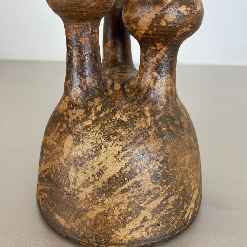 Abstrakte Vase aus Keramik von Gerhard Liebenthron, Deutschland 1970er Jahre
