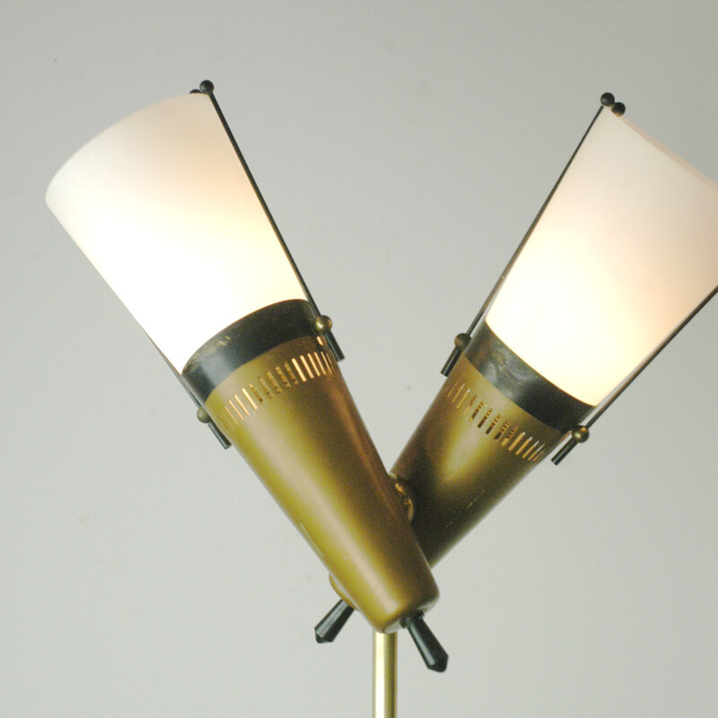 Italian brass floor lamp - 1950s