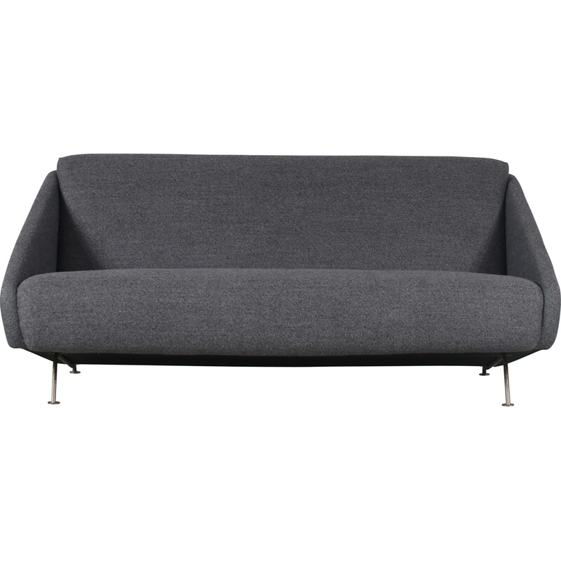 Vintage sofa in grey fabric by Theo Ruth for Artifort, Netherlands 1950s