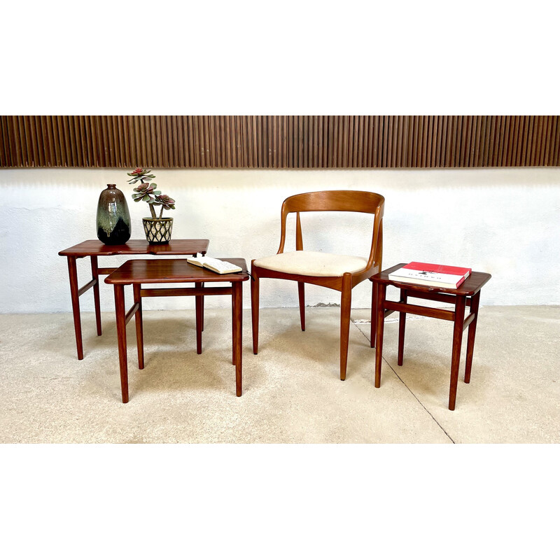 Vintage teak nesting tables by Kurt Østervig for Jason Møbler, Denmark 1960s