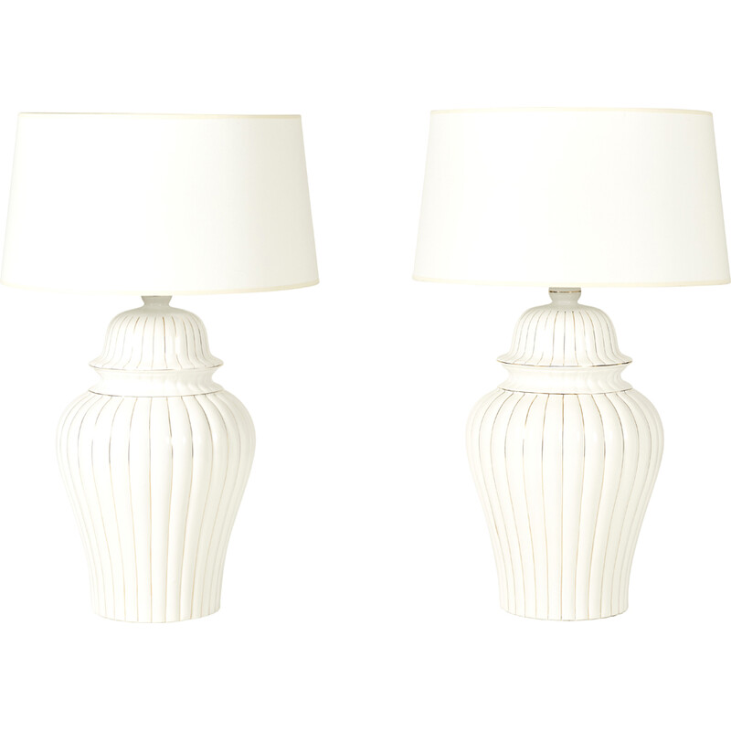 Pair of vintage lamps by Tommaso Barbi, Italy 1970