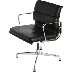 Eames Eames Vitra Soft Pad Style Leather Grey Desk Computer Chair 