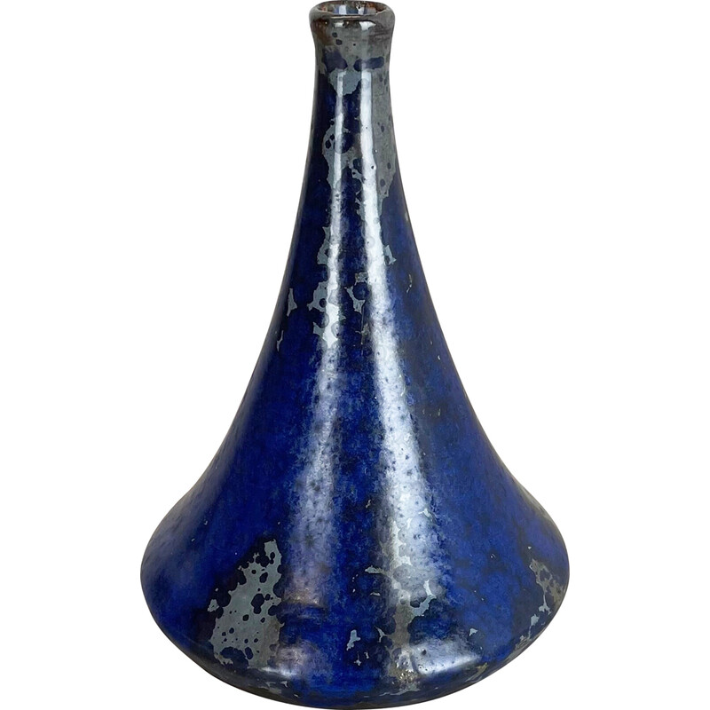Vase abstrait vintage en céramique de Gerhard Liebenthron, Allemagne 1960