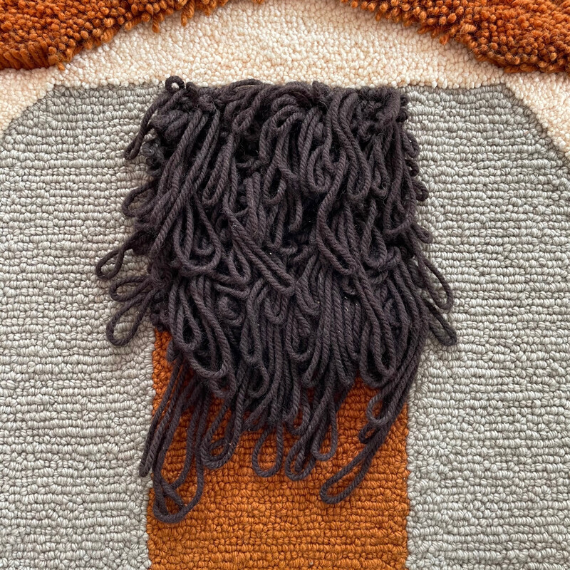 Tappeto da parete in lana vintage per Atelier für Teppichkunst, Germania, anni '70
