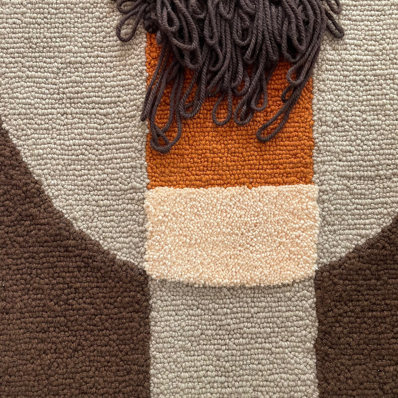 Vintage wool wall rug for Atelier für Teppichkunst, Germany 1970s