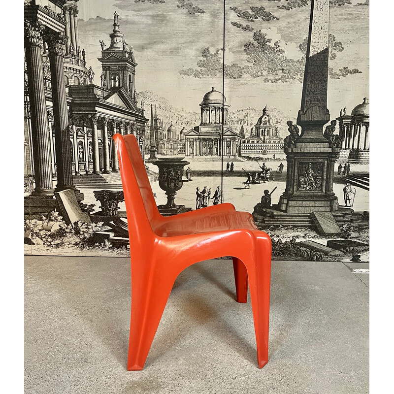 Vintage stapelbare stoel in glasvezel "Ba 1171" van Helmut Bätzner voor Bofinger, Duitsland 1960