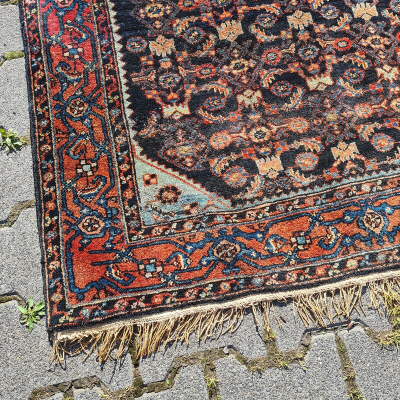 Vintage hand knotted Feraghan rug, 1950-1960s