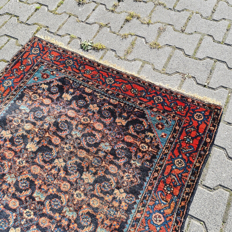 Vintage hand knotted Feraghan rug, 1950-1960s