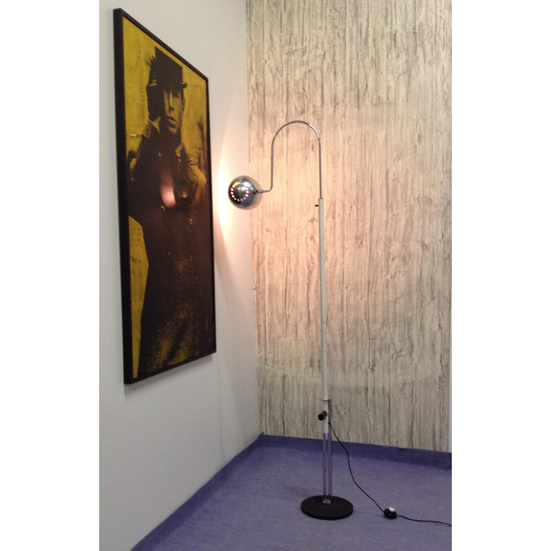 Italian floor lamp with spot, Danilo & Corrado AROLDI - 1970s