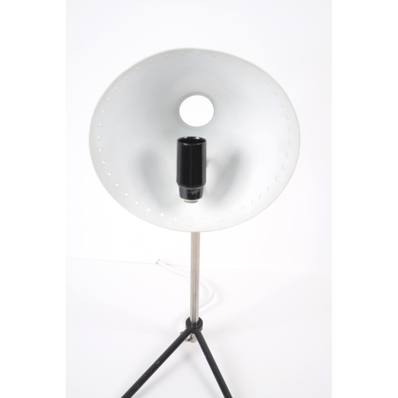 Pinocchio light grey desk lamp by Busquet for Hala Zeist - 1950s