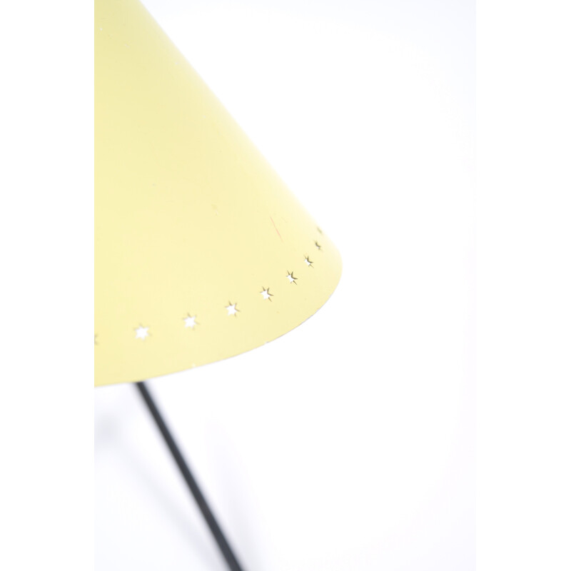 Lampe de bureau jaune Pinocchio par Busquet pour Hala Zeist - 1950