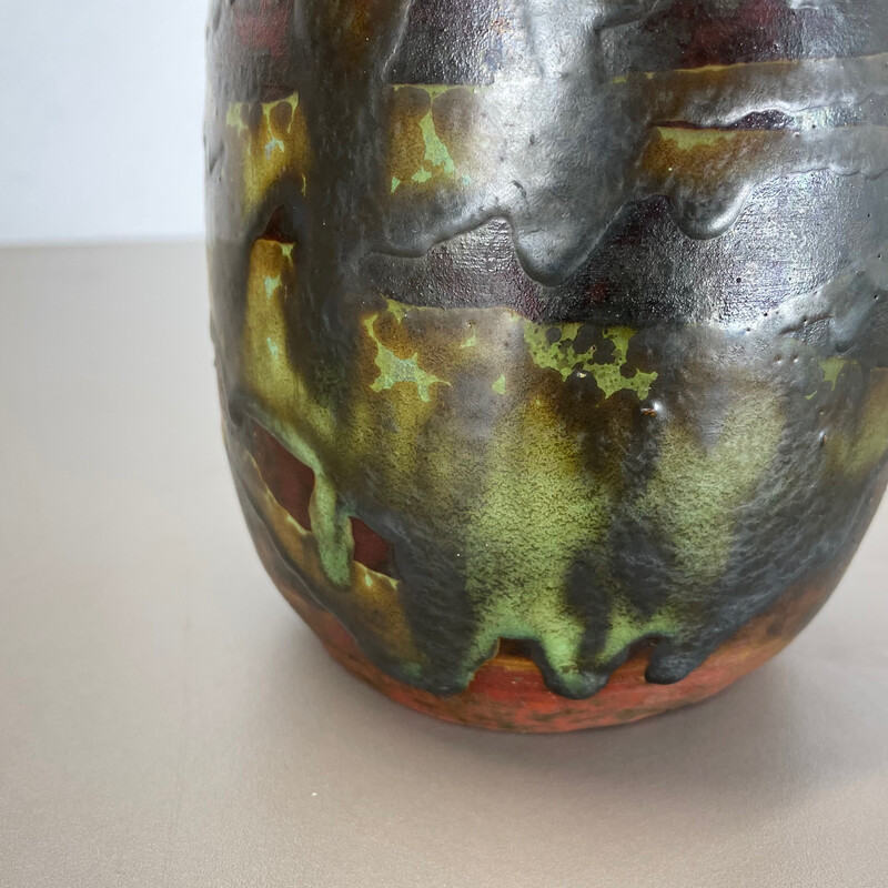 Vintage stoneware vase by Gerhard Liebenthron, Germany 1960s