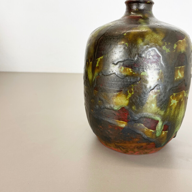 Vintage stoneware vase by Gerhard Liebenthron, Germany 1960s