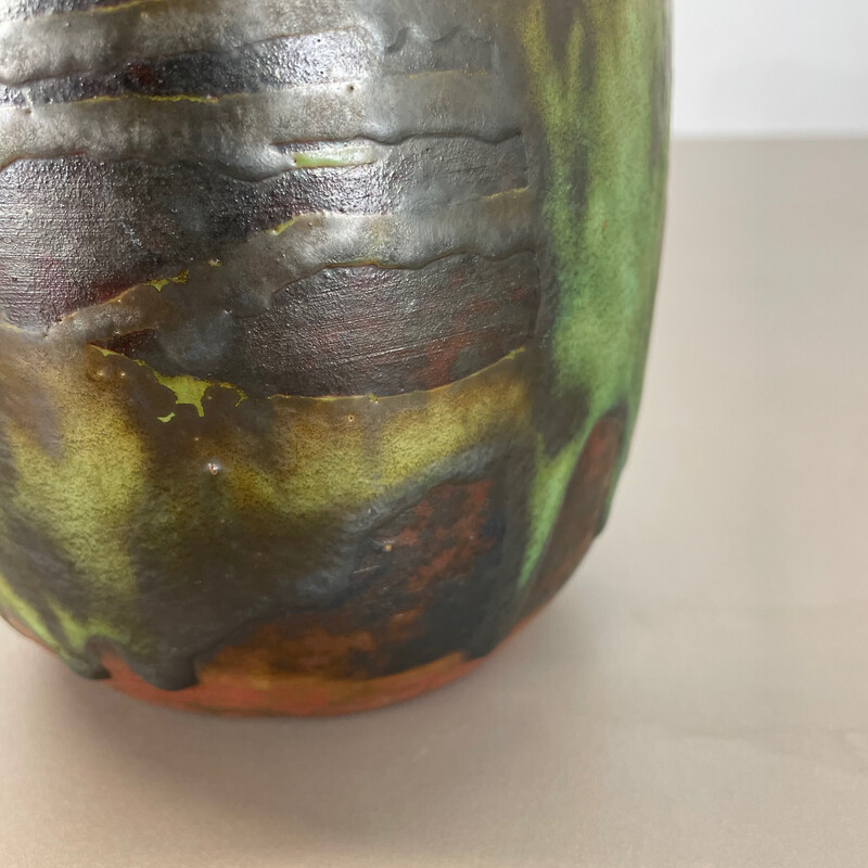 Vintage stoneware vase by Gerhard Liebenthron, Germany 1960s