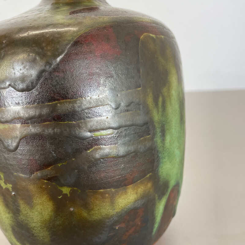 Vintage stoneware vase by Gerhard Liebenthron, Germany 1960s