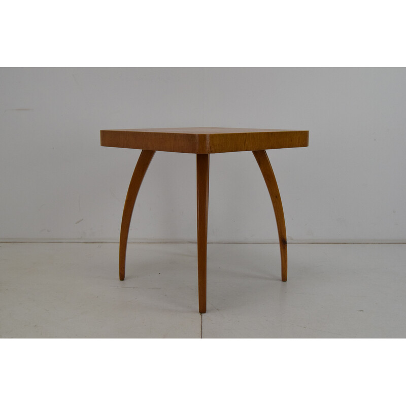 Mesa de centro Vintage Spider de madera de Jindrich Halabala, Checoslovaquia años 50