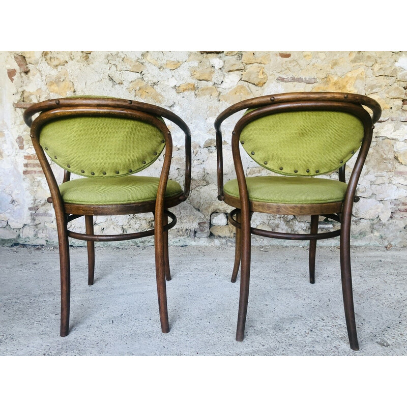 Coppia di sedie vintage 210 P di Gebrüder Thonet per Ligna, 1960