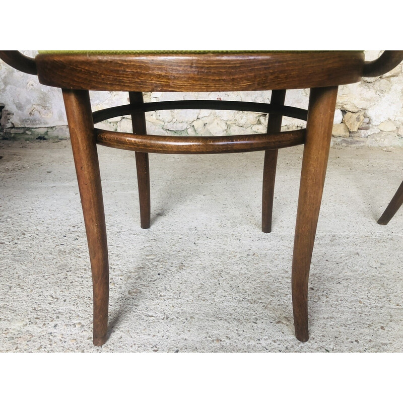 Pareja de sillas vintage 210 P de Gebrüder Thonet para Ligna, 1960