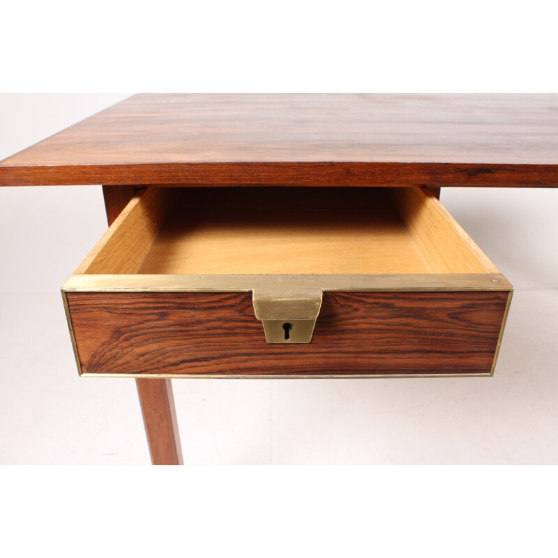 Danish Rosewood Cabinetmaker Desk - 1960s