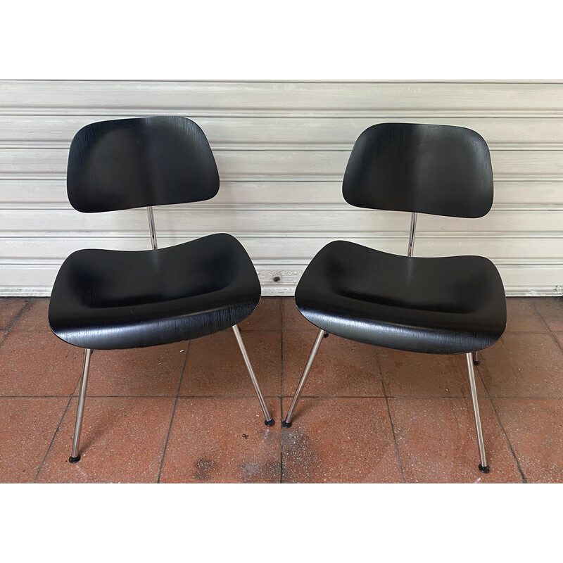 Pair of vintage Lcm office chairs by Charles and Ray Eames for Vitra, 1996