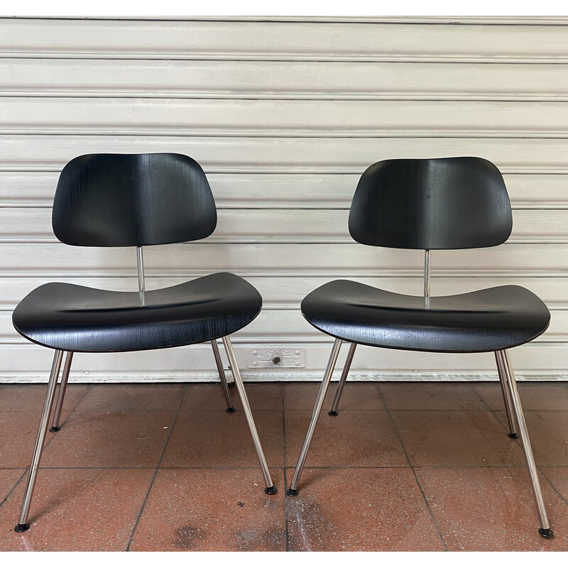 Pair of vintage Lcm office chairs by Charles and Ray Eames for Vitra, 1996