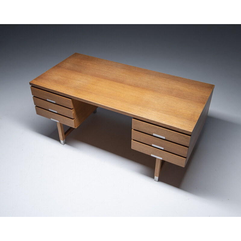 Vintage desk in oakwood by Ejgil Petersen, Denmark 1960s