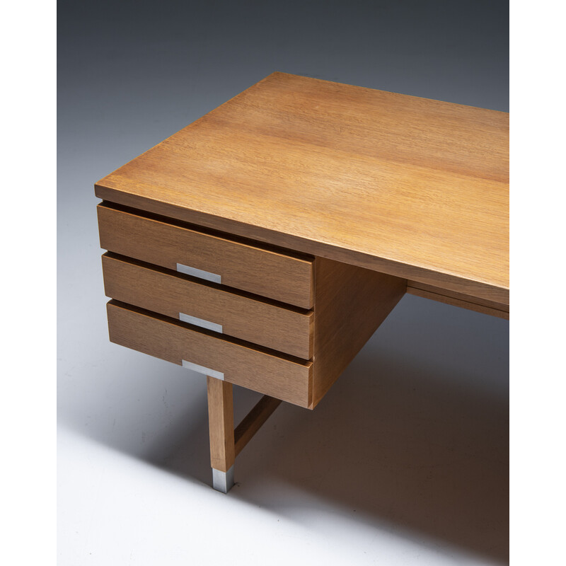 Bureau vintage en bois de chêne par Ejgil Petersen, Danemark 1960