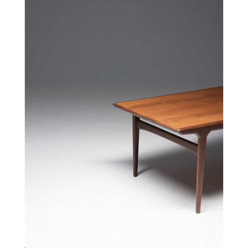 Vintage extendable dining table in teak by Johannes Andersen for Uldum Møbelfabrik, Denmark 1960s