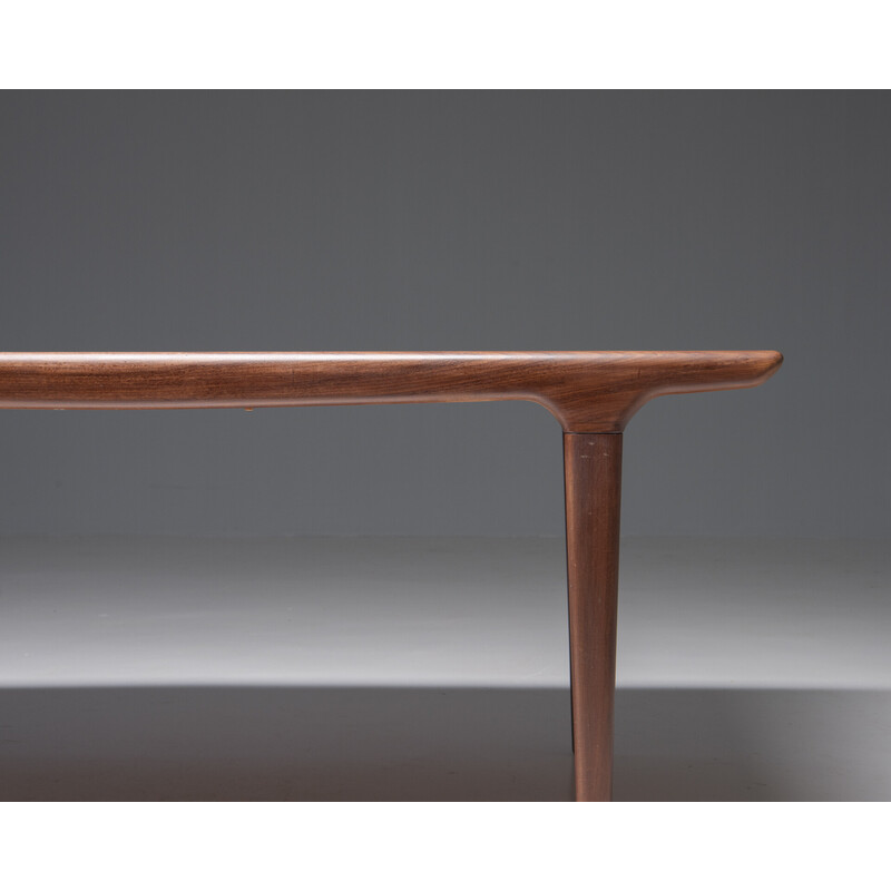 Vintage extendable dining table in teak by Johannes Andersen for Uldum Møbelfabrik, Denmark 1960s