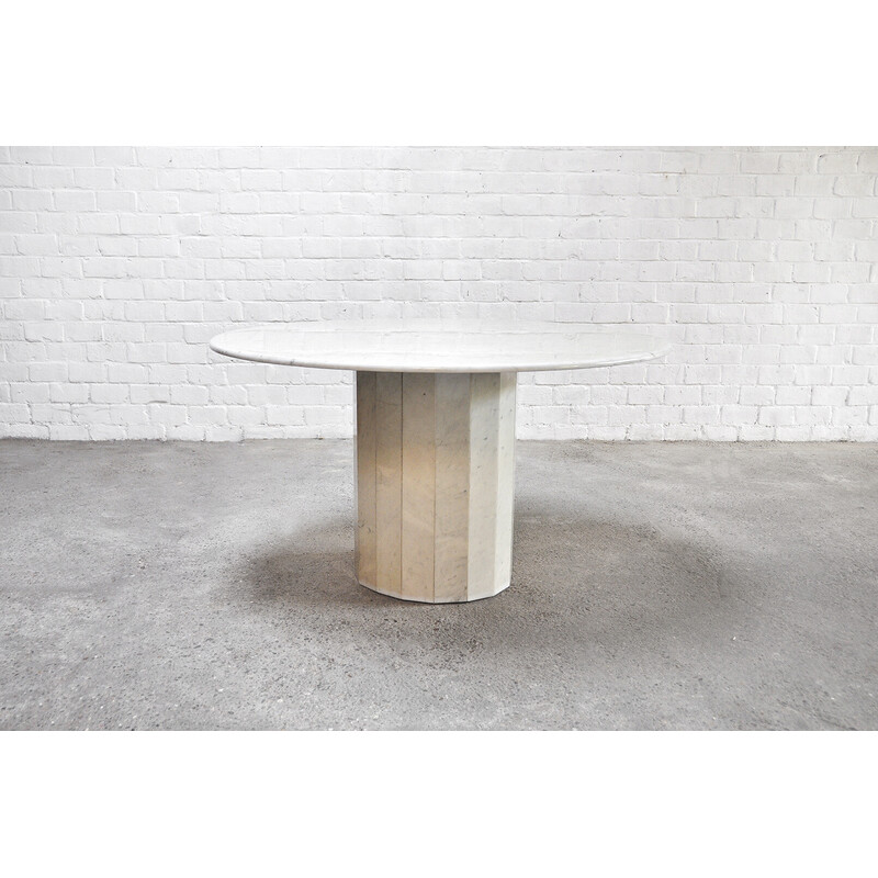 Italian vintage marble dining table, 1970s