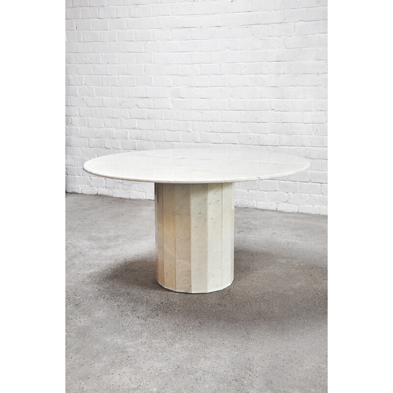 Italiaanse vintage marmeren eettafel, 1970