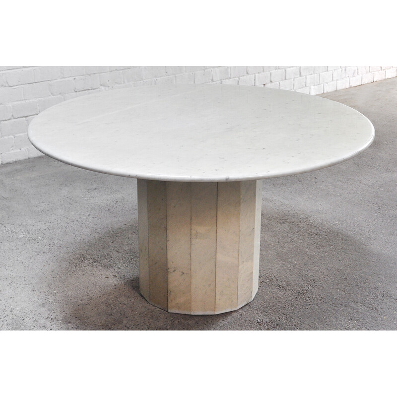 Italian vintage marble dining table, 1970s